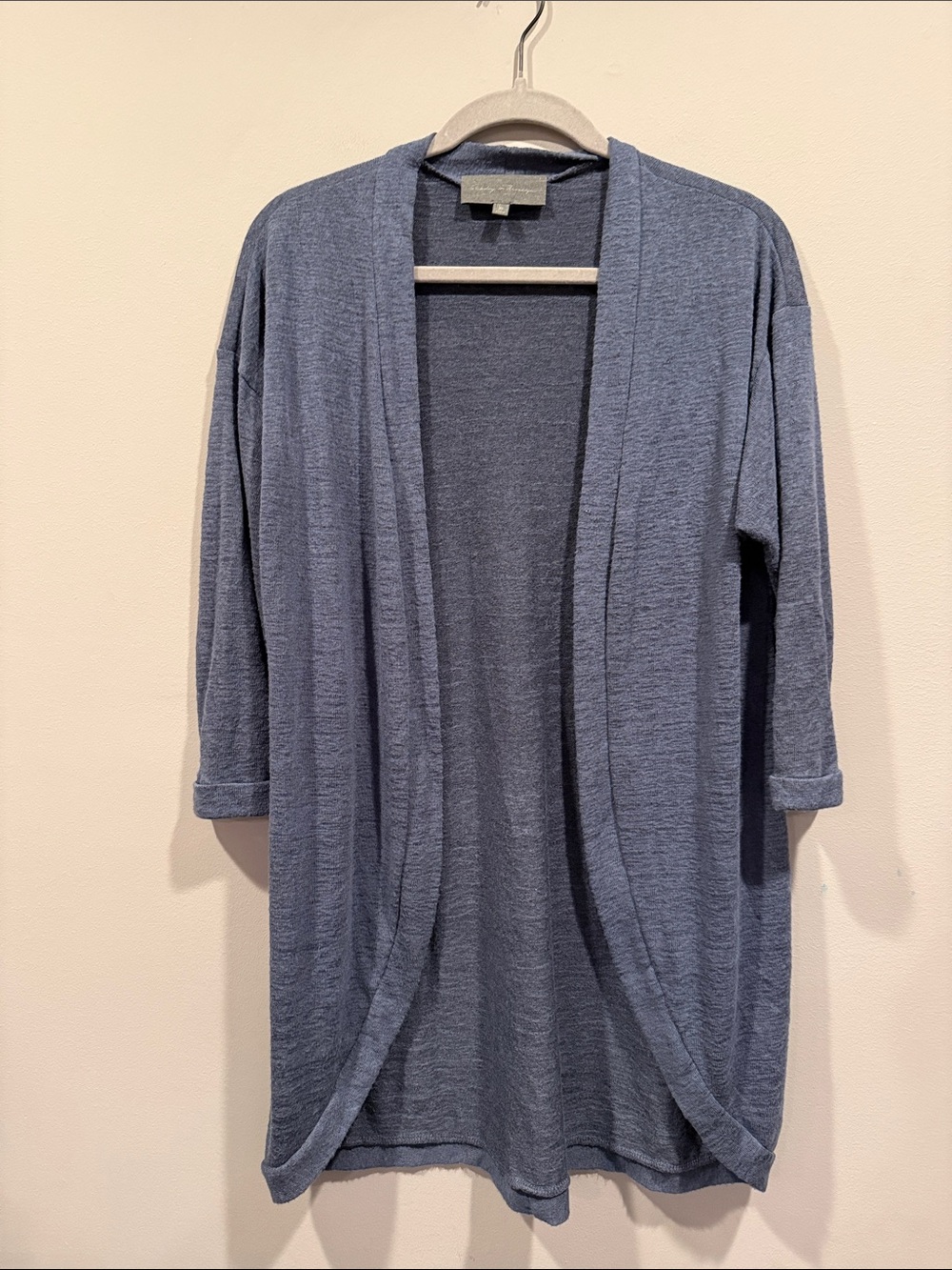 Sundays in Brooklyn Open-Front Cocoon Cardigan-xs- like new-black & navy